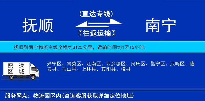 撫順到南寧貨運(yùn)專線