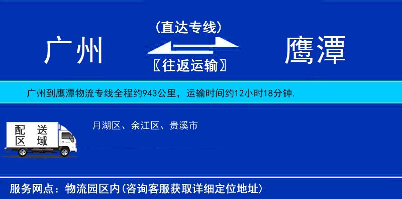 廣州到鷹潭物流專線