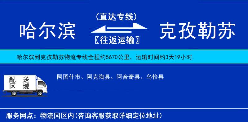 哈爾濱到克孜勒蘇物流專線