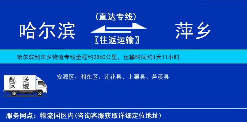 哈爾濱到萍鄉(xiāng)貨運專線