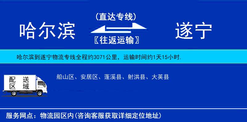 哈爾濱到遂寧貨運(yùn)專線