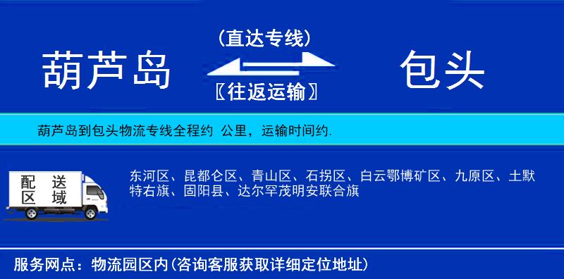 葫蘆島到包頭貨運(yùn)專線