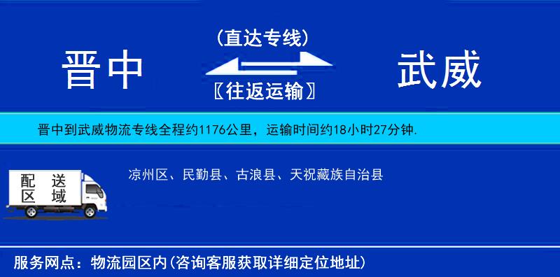 晉中到武威貨運(yùn)專線