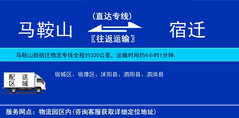 馬鞍山到宿遷物流專線