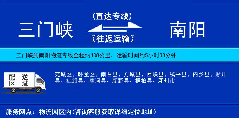 三門(mén)峽到南陽(yáng)物流專(zhuān)線(xiàn)