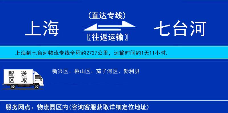 上海到七臺河物流專線