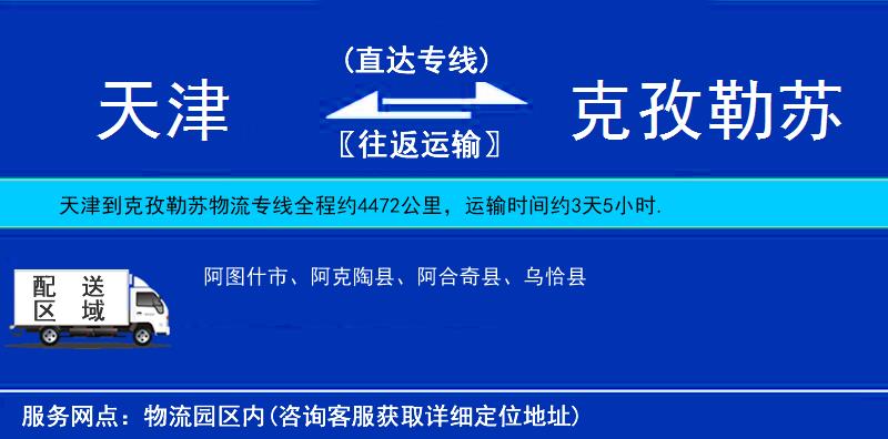 天津到克孜勒蘇物流專線