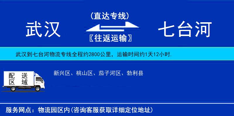 武漢到七臺河物流專線