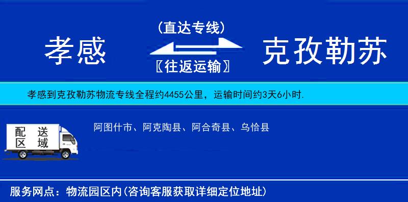孝感到克孜勒蘇物流專線