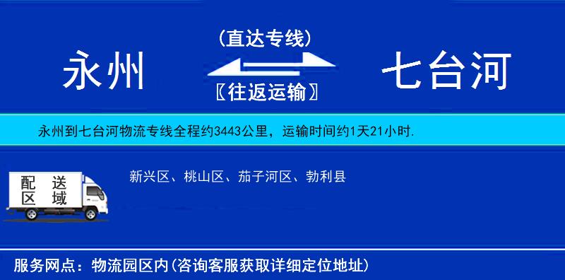 永州到七臺(tái)河物流專線